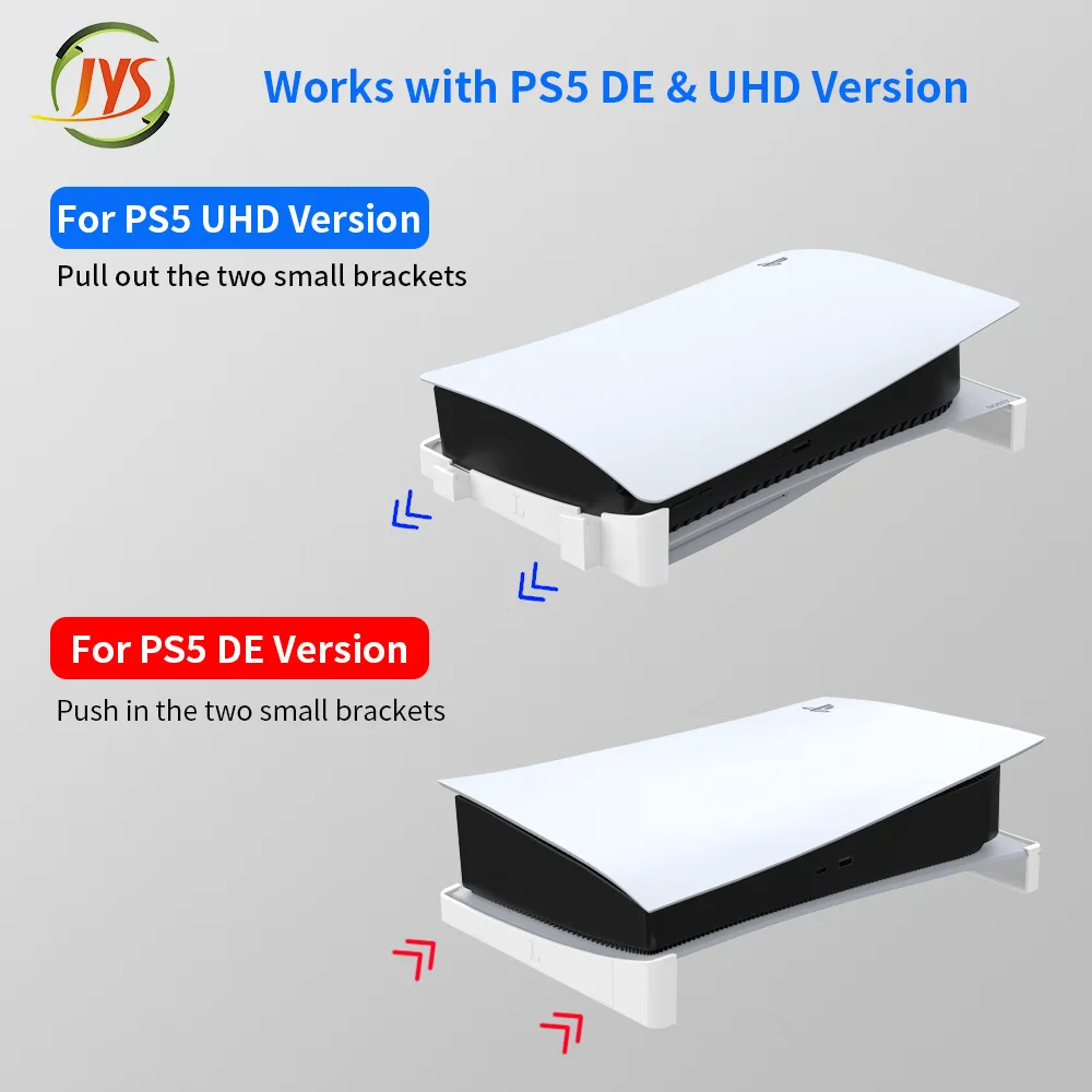 Suporte de Parede para Playstation Horizontal de Armazenamento para Console Suporte 5 Ps5 - Image 4
