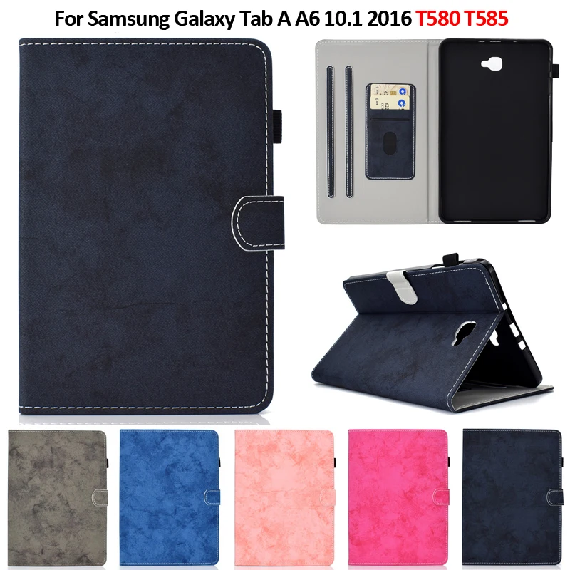 Чехол для Samsung Galaxy Tab A 6 10 1 " Роскошный кошелек слот карт защитный чехол планшета