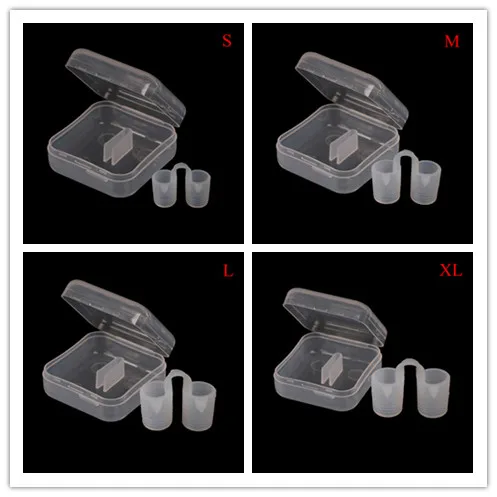 Anti Snore Silicone Nose Clip Nasal Dilators Apnea Aid Device Stop Snoring Nose Breathing Apparatus Stop Snoring Devices 4 Sizes