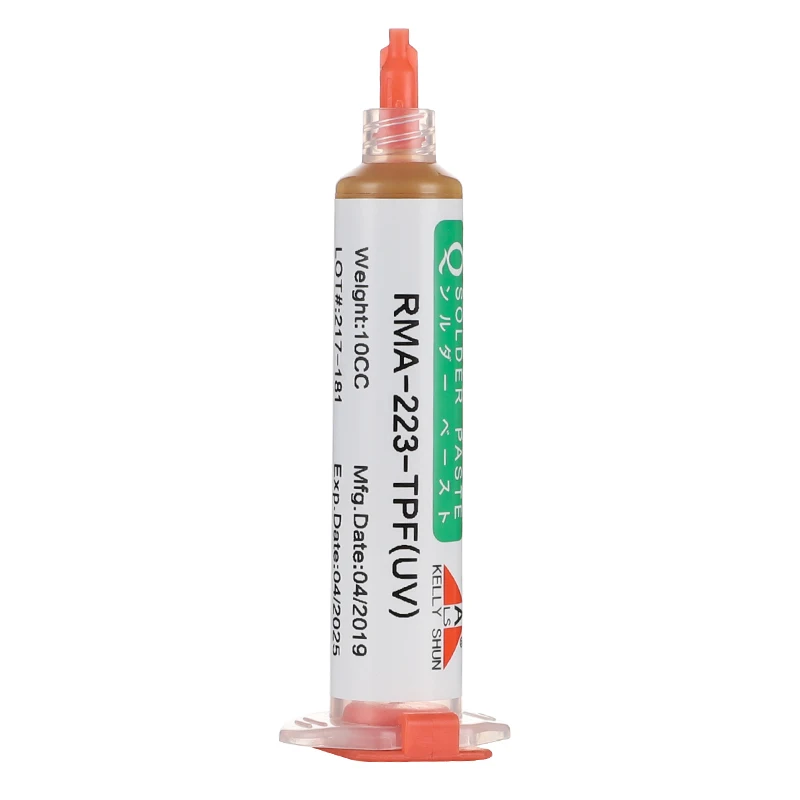 Kellyshun RMA-223-TP(UV) Syringe Welding Flux Lead-free Environmental Protection Welding Fluxes  Flux For Soldering