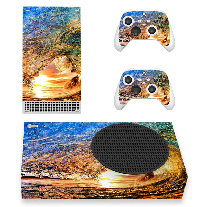 

For Xbox Series S Gamepad joysticks Skin Sticker Decal Cover for For Xbox Series S Console and 2 Controllers