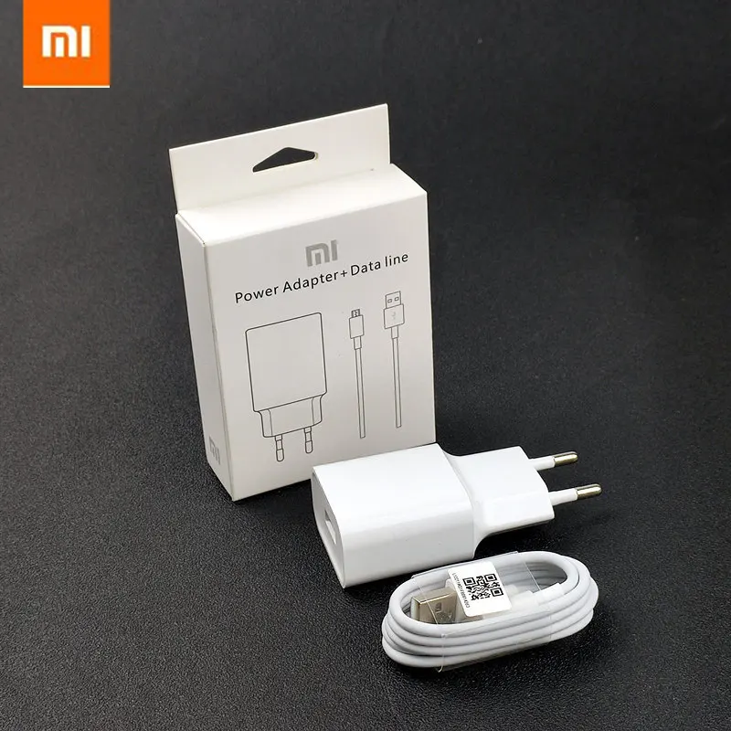 

Original EU Usb Wall xiaomi charger power adapter charge micro usb cable For mi a2 lite redmi 5a 6a 4a 6 pro note 5 4x 3 s2