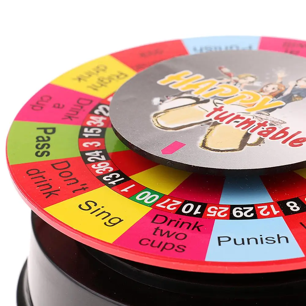 Electric Turntable Drinking Game Toy Spin The Shot Drinking Game Roulette Spinning Fun Party Home Novelty Glass Drinking Game 4