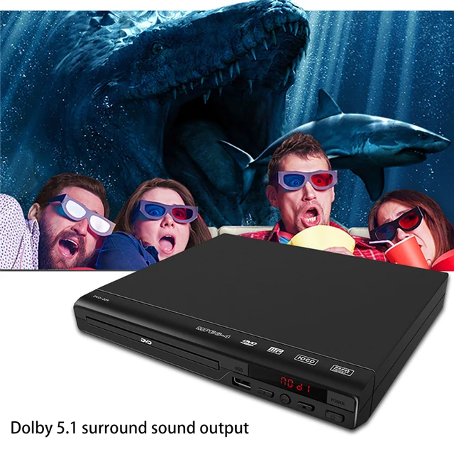 Lecteur DVD pour TV CD VCD HD 1080P, prend en charge HDMI AV allergique  avec entrée USB, sortie 3.5mm, écran tactile LED pour téléphone de sauna -  AliExpress