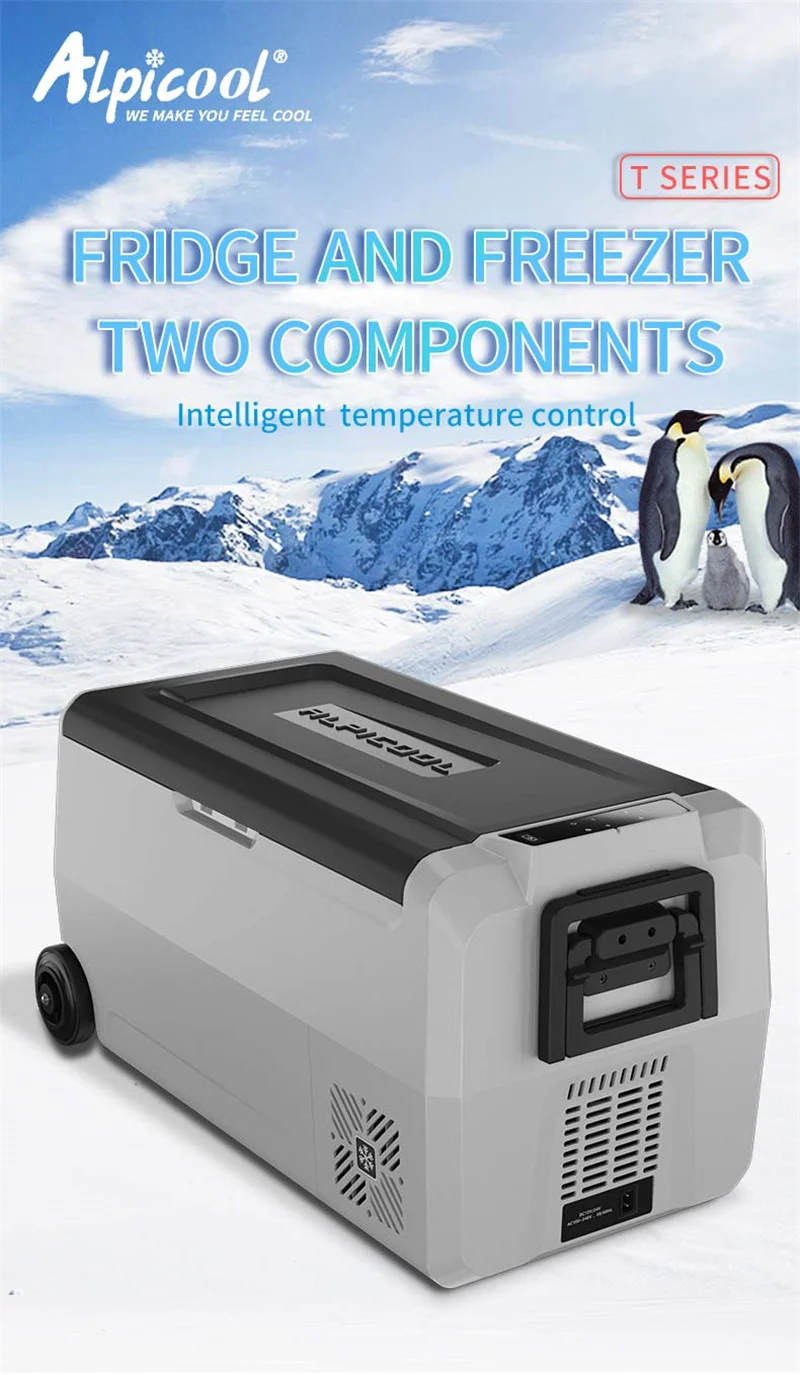 12 volt fridge 36L Portable Car Refrigerator Freezer Cooler Auto Fridge Compressor Quick Refrigeration Home Picnic Camping Icebox DC 24V 12V mini fridge for car