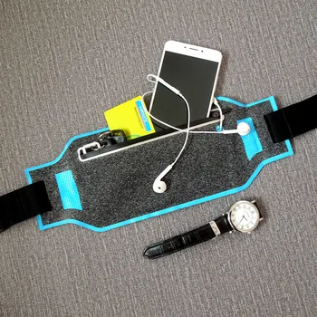 

Women's waterproof sports bag waist bag hip bag adjustable chest bag casual mobile phone key bag belt travel accessories