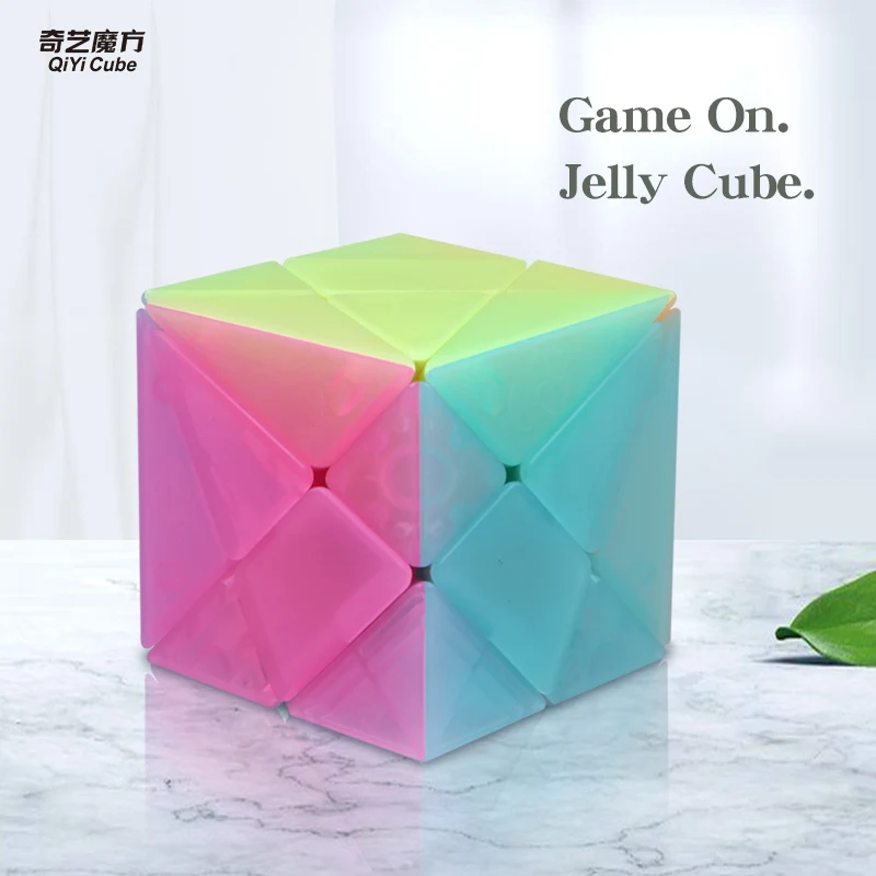QiYi Jelly Axis Cube скоростной кубик для шара, Мини Волшебная головоломка, Игрушка антистресс Neo Cubo Magico для детей, взрослых, образовательные Подарки