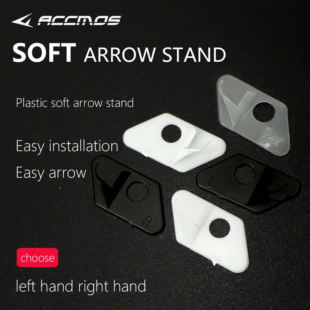 24/50/100pcs RH and LH Soft Plastic Arrow Rest Archery Stand Recurve Bow Adhesive Arrow Rest Archery hunting shooting accessory