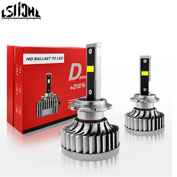 

LSlight Car Light D1S D2S D3S D4S LED Canbus Headlight Bulb D2R D4R Replacement Conversion Lamps Kit for Auto Car 12V 45W 6000K