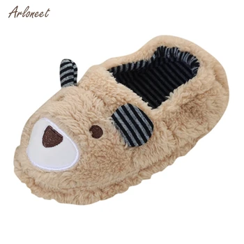 

ARLONEET 2019 Toddler Baby Home Slippers Girls Cute Cartoon Cotton Shoes Winter Children Soft-Soled Slippers