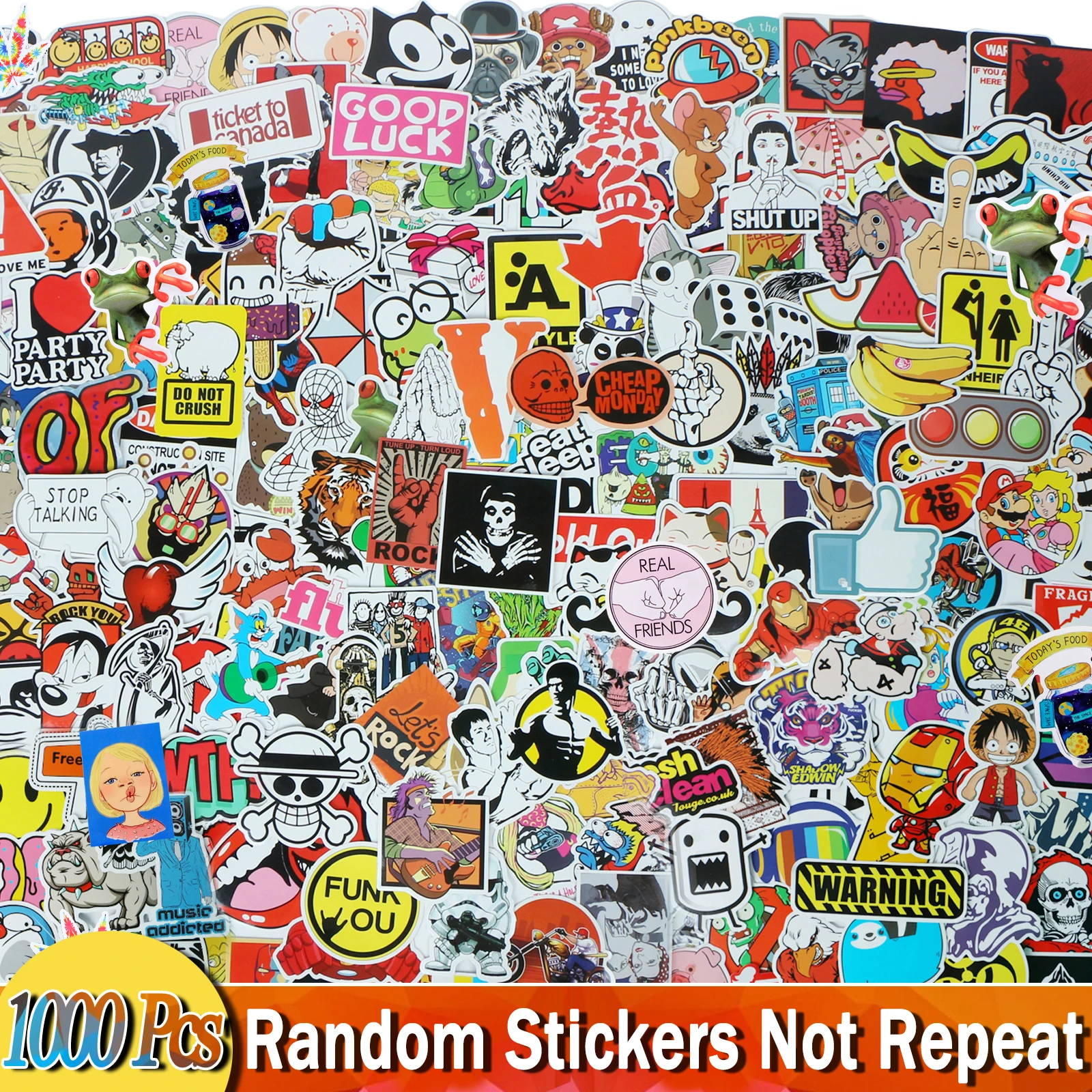 DIY Funny Stickers Snowboard Suitcase Laptop Notebook Stickers Decor Wholesale