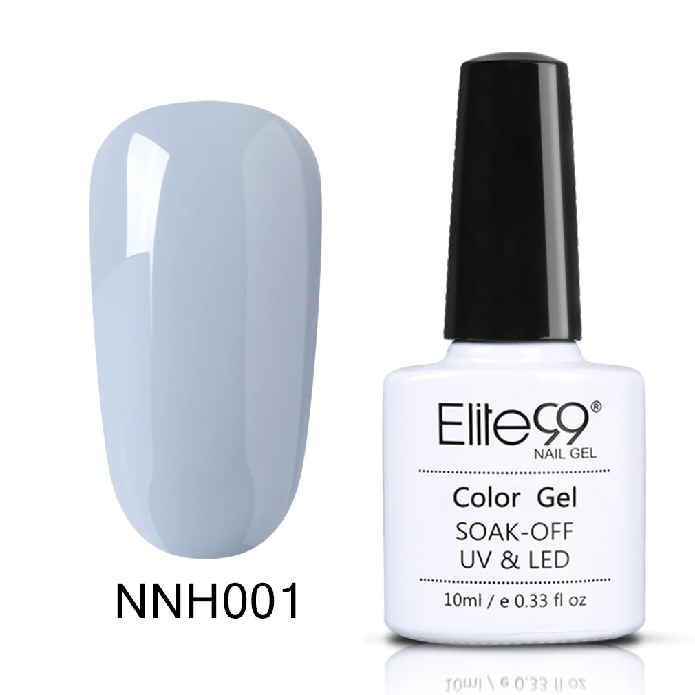 NNH001 Elite99 10 мл Блестящий УФ-гель для ногтей Platinum Soak Off Nail Art Маникюр гели для ногтей гибридные Лаки гель лак для ногтей набор - Цвет: NNH001