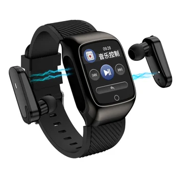 

1.3 Inch Color Screen Smart Watch Wireless Bluetooth Watch Headset 2-in-1 Fitness Tracker Heart Rate Blood Pressure Smartwatch