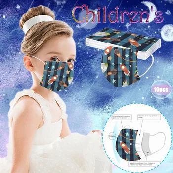 

Earloop Masks Children's Mascarilla Star Cartoons Printed Facemask Breathable Disposable mask for face mouth Three-layer masque