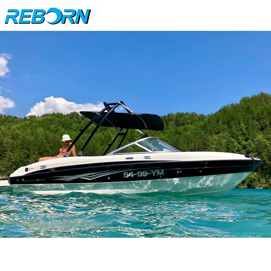 Reborn Launch движущаяся вперед башня для лодки глянцевая черная легко