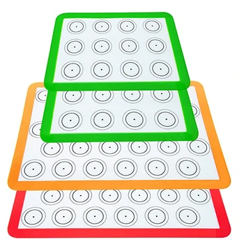 

4 Pcs Macarons Silicone Pad Tray French Non-stick Macaron Macaroon Baking Mat Mold Sheet for Cake Kitchen Pastry Accessories