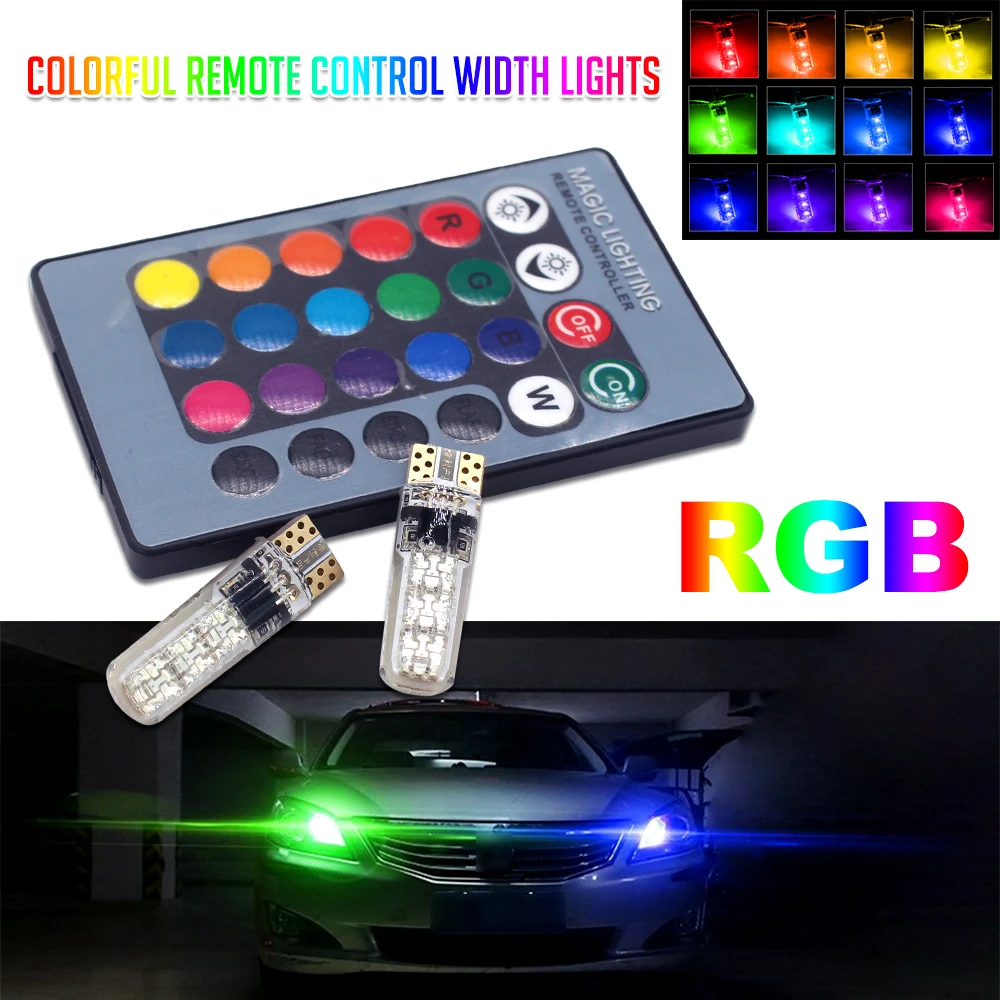 Универсальный автомобильный габаритный светодиодный RGB светильник с