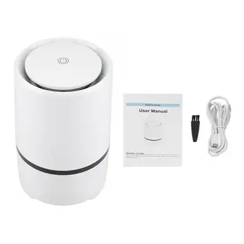

USB Air Purifier and Active Carbon Filters Odor Allergies for Home Office Dust Tool