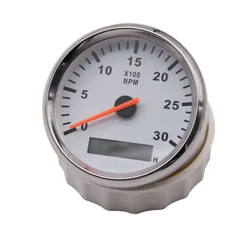 

85mm Tachometer + Hourmeter 3000 RPM Meter Gauge for Truck Car Boat Tacho With Backlight digital tacometro moto inter 9-32V 12V