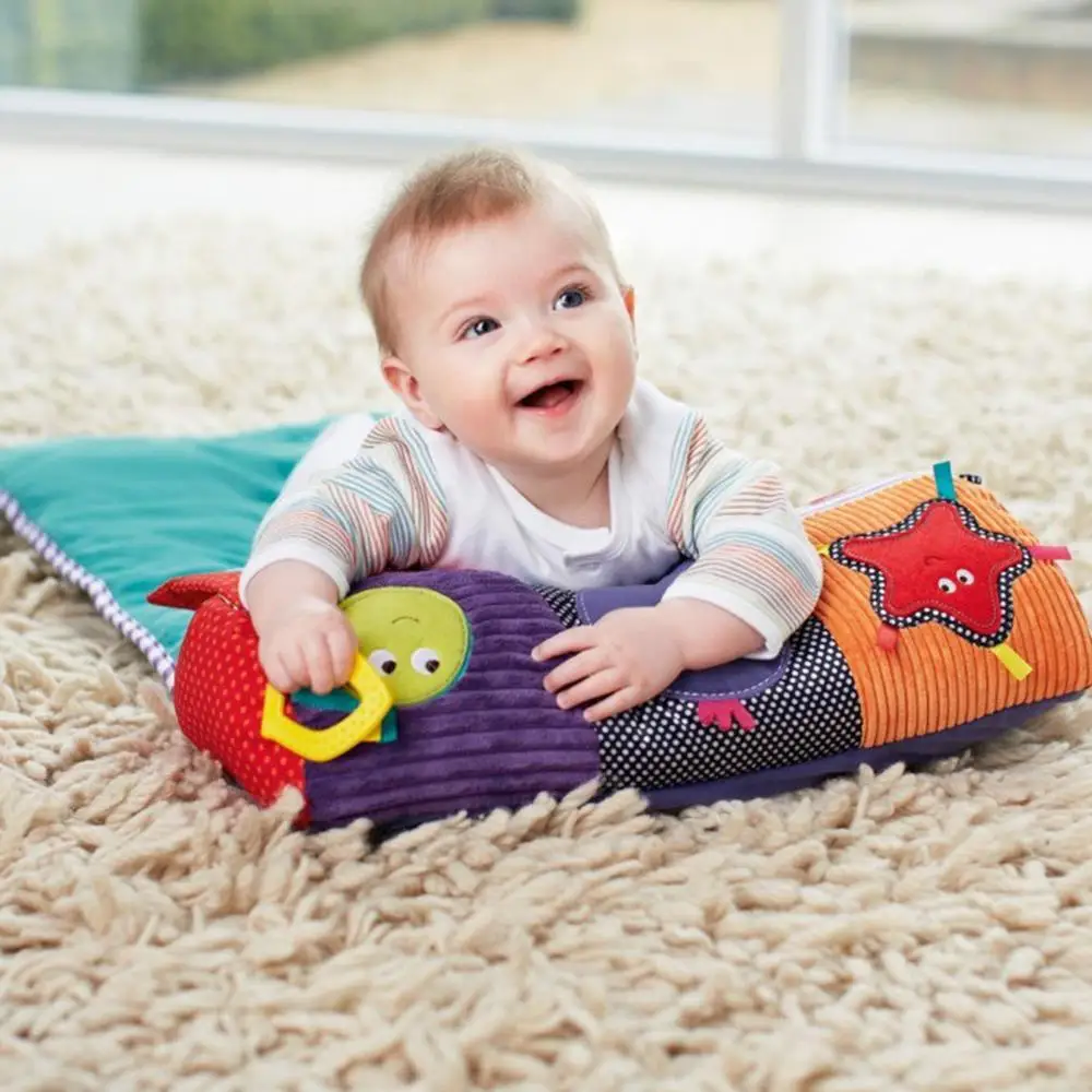 Baby Time Crawling Mat Play Carpet Roller Pillow Baby Gym Crawling Activity Mat Education Gym Soft Playmat Kids Fitness