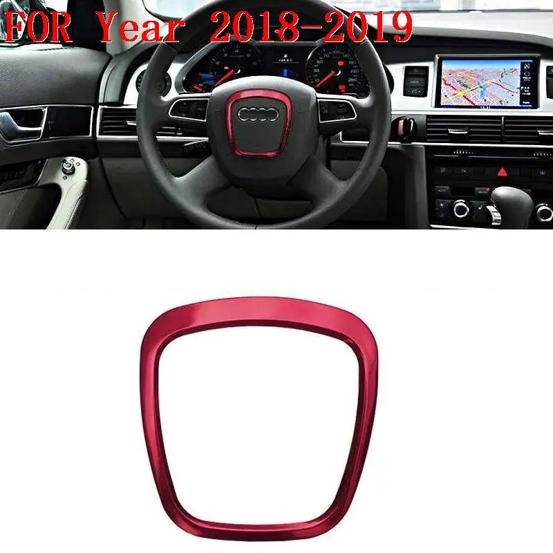 Steering Wheel Automobile Upgraded Chromium Auto Personalized Car Styling Modification Accessories Covers 17 18 19 FOR Audi A3