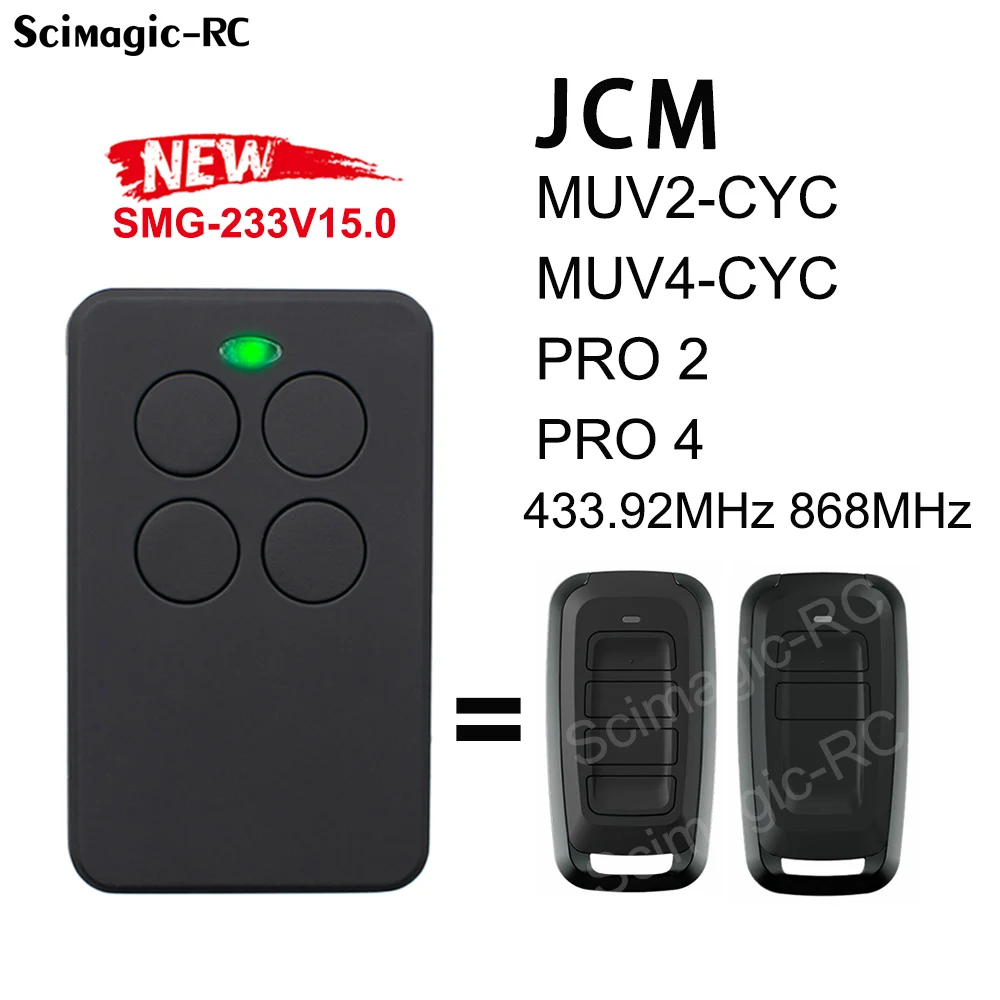 Remote Control Garage JCM TECH MUV2 MUV2 CYC MUV4 MUV4 CYC PRO2 PRO4