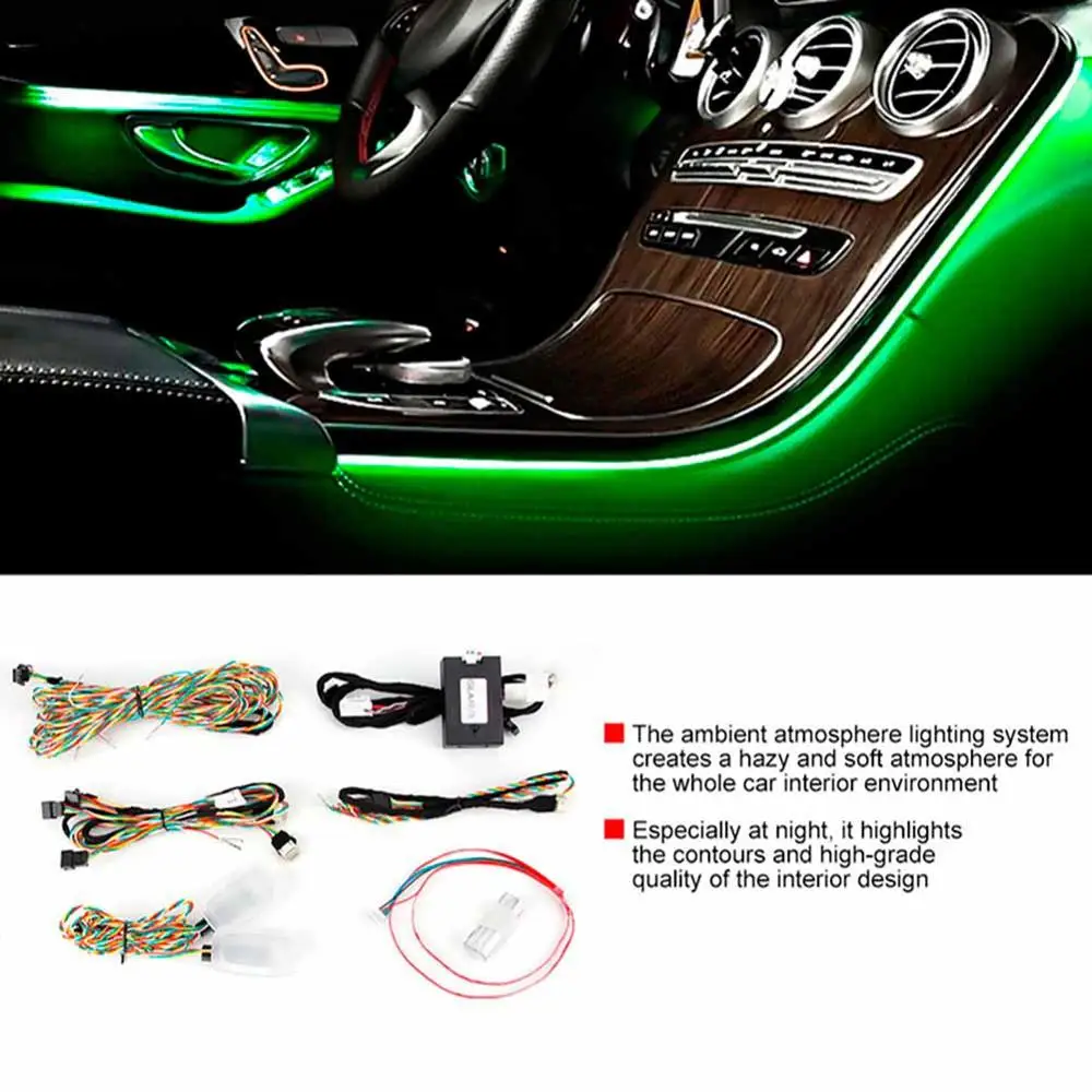 

LED Illuminated Ambient Atmosphere Light 12 Color Fit for Mercedes Benz A B GLA CLA car styling accessories