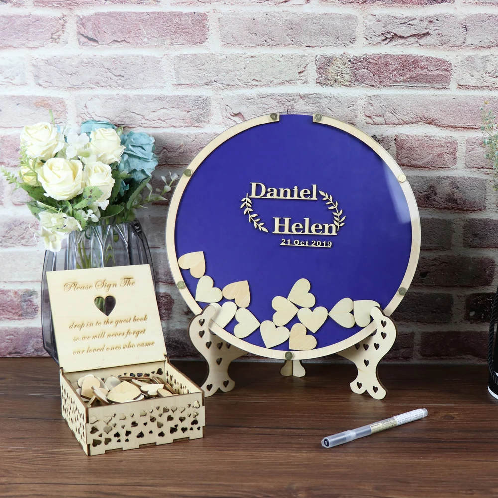 Персонализированные деревенские сладкие свадебные Гостевая книга