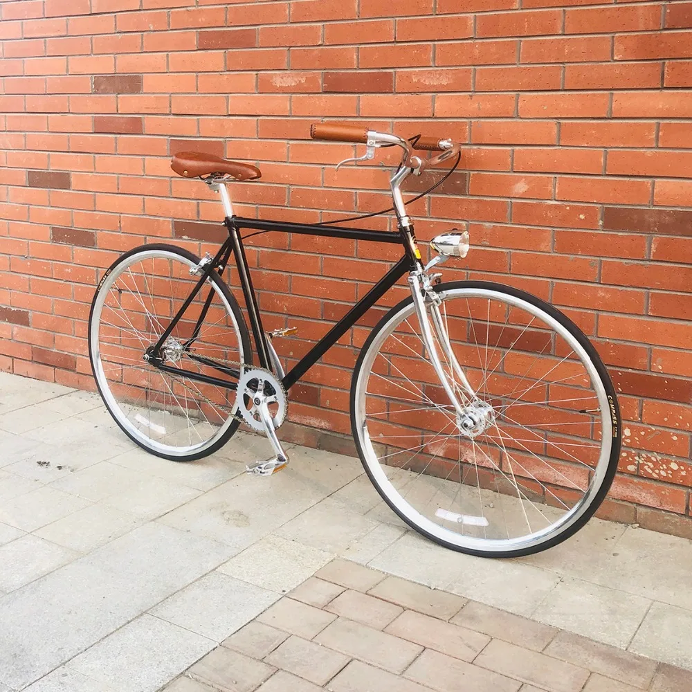 Telaio per bici Vintage 52cm nero 700C pista a velocità singola con cambio  fisso luce interna per bici|Bicycle| - AliExpress