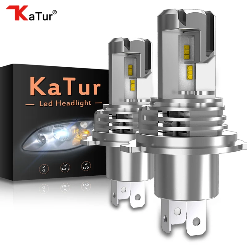 Светодиодный головной фонарь Katur для мотоцикла 14 лм H4 6000 К|Передние LED-фары авто| |