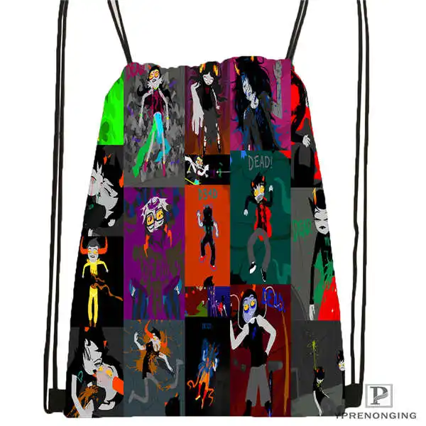 Drawstring Backpack Обычай семьи. Полный. Походная сумка на шнурке, милый рюкзак для детей(черная спинка) 31x40 см#180531-04-27 - Цвет: Drawstring Backpack