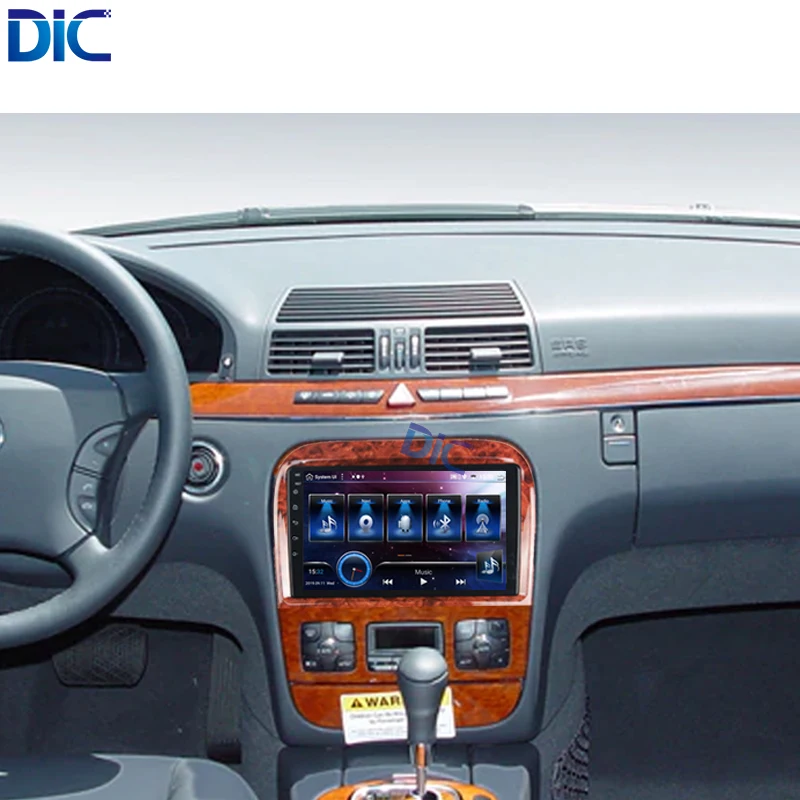 Android 9.0 1 din HD 4K MP5 video PX6 multimedia auto radio car multimedia navigation GPS player for Benz S class 2004-2007