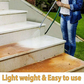 

2 in 1 Water Spraying Tool Brass Power Washer Wand Nozzle Blue Car Vehicle