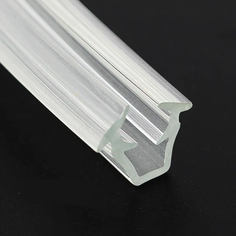 Rubber door window sealing strip 1M weather stripping soundproof waterproof tape 5mm sliding window slot glass fixing clamp