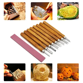 

12pcs Carving Engraving Hand Tool Cutter Set For Wood Rubber Eraser Clay Pumpkin And Linoleum Blocks New