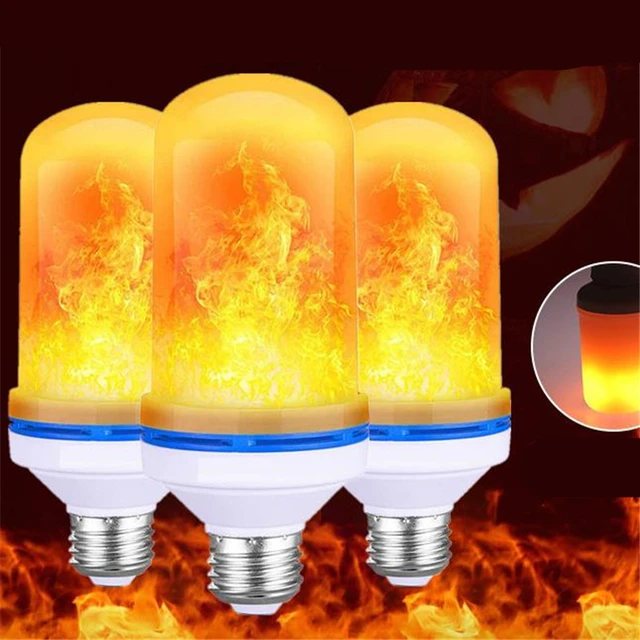 Lampes led effet flamme feu ampoule