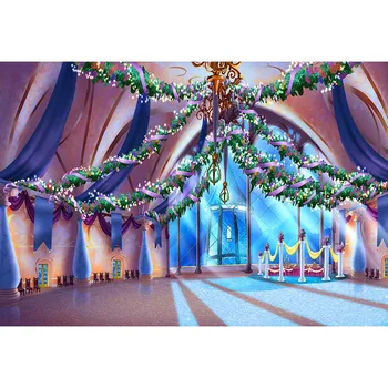 

7x5ft Castle Color Balls Sofia Princess Hall Ballroom Custom Photo Studio Background Backdrop Vinyl Banner 220cm x 150cm