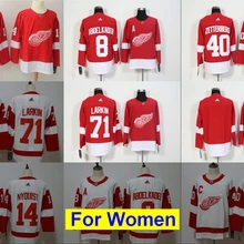 Трикотажные изделия с вышивкой Detroit Dylan Larkin Henrik Zetterberg Justine Abdelkader