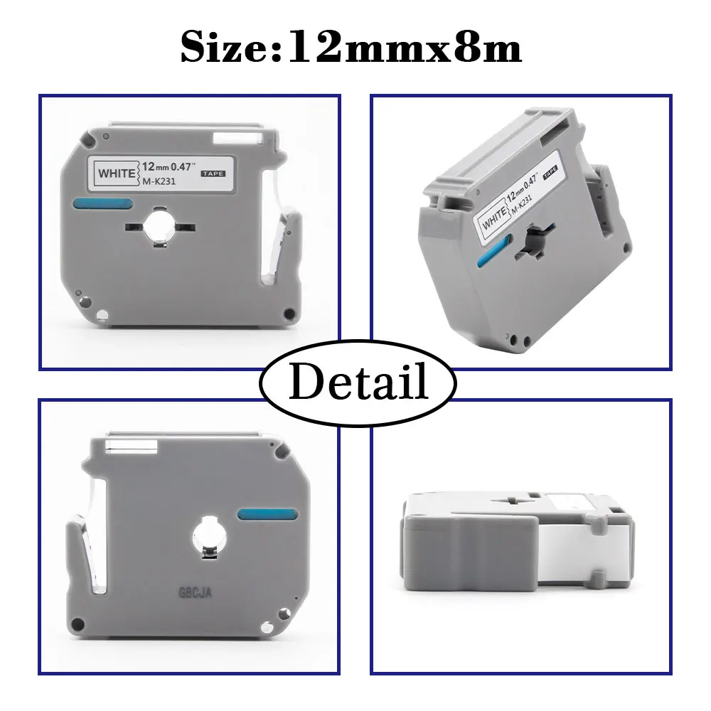 UniPlus 12 мм маркировки ленты для Brother MK131 MK-231 M-K231 M-K431 MK531 MK631 MK731 микс Цвет машины для ярлыков письмо лента для принтера