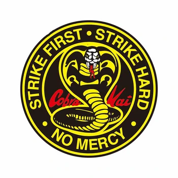 

Personality Car Sticker for Cobra Kai Circle Logo Big Cobra Fine Decal Waterproof Suitable for VAN RV Car Decoration 13*13cm
