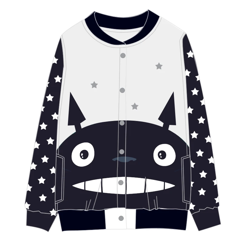 Аниме Tonari no Totoro унисекс Топ Униформа COS пальто для мужчин женщин Косплей бейсбольная куртка новинка
