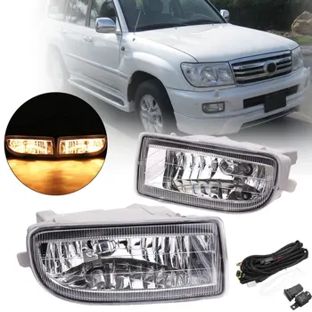 

Hot Pair Fog Lights Kit 12V 55W w/ Harness Switch For Land Cruiser 1998 1999 2000 2001 20002 2003 2004 2005 2006 2007 car styin