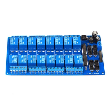 

16-channel relay module optocoupler isolation low-level trigger PLC control board 5v12v24v relay module