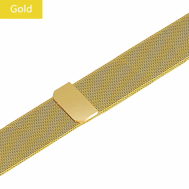 Миланская петля pulseira для apple watch band 4 44 мм 40 мм(iwatch 5) apple watch 3 2 1 ремешок 42 мм 38 мм аксессуары из нержавеющей стали - Цвет ремешка: Gold