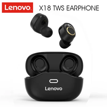 

Lenovo X18 Wireless Bluetooth 5.0 Super Light Earplug Long battery Touch Keys Headset For Xiaomi Sweatproof Sports Earphone