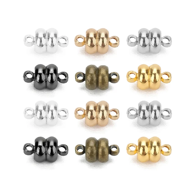 3sets/lot Love Heart Magnet Buckle Strong Magnetic Clasps Necklace Bracelet  Buckle Connectors End Caps DIY Jewelry Making