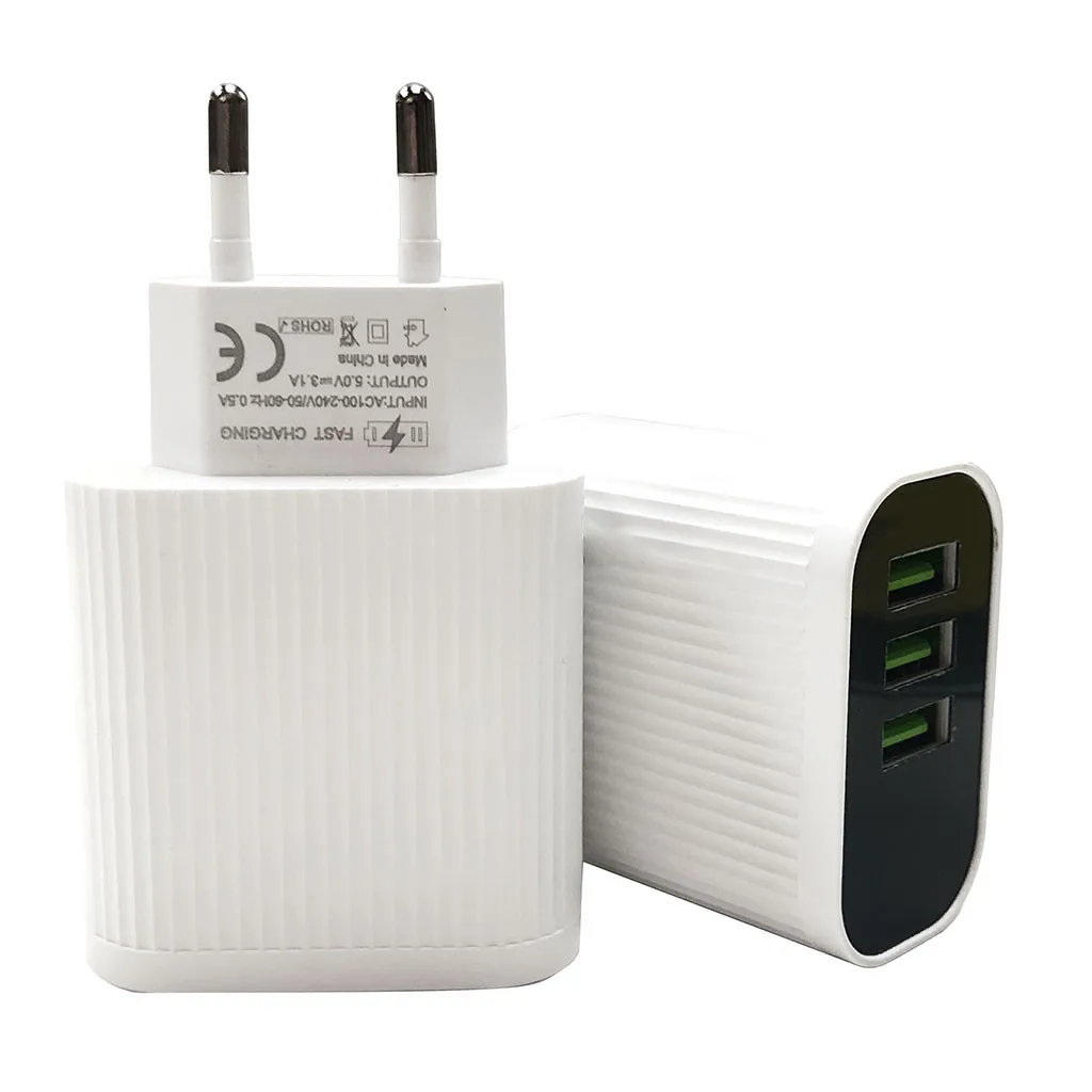 EU Plug CARPRIE EU Plug Быстрая зарядка 3 порта QC 3,0 usb-хаб настенное зарядное устройство 3.5A дисплей питания для Apple samsung Android телефонов планшетов - Тип штекера: EU Plug