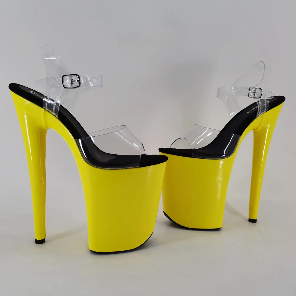 yellow platform heels