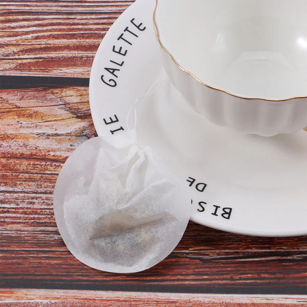100 Pcs/Lot Round Tea Bags Empty Scented Tea Filter Bag With String Tie Heal Seal Paper Teabags For Herb Loose Disposable,disposable tea bags,disposable tea filter bags