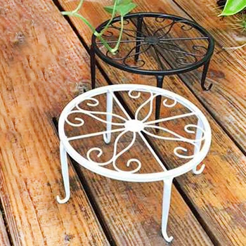 

Wrought Iron Plant Pot Holder Stand Flower Display Shelf Home Garden Decor 1*Plant Pot Holder High Quality